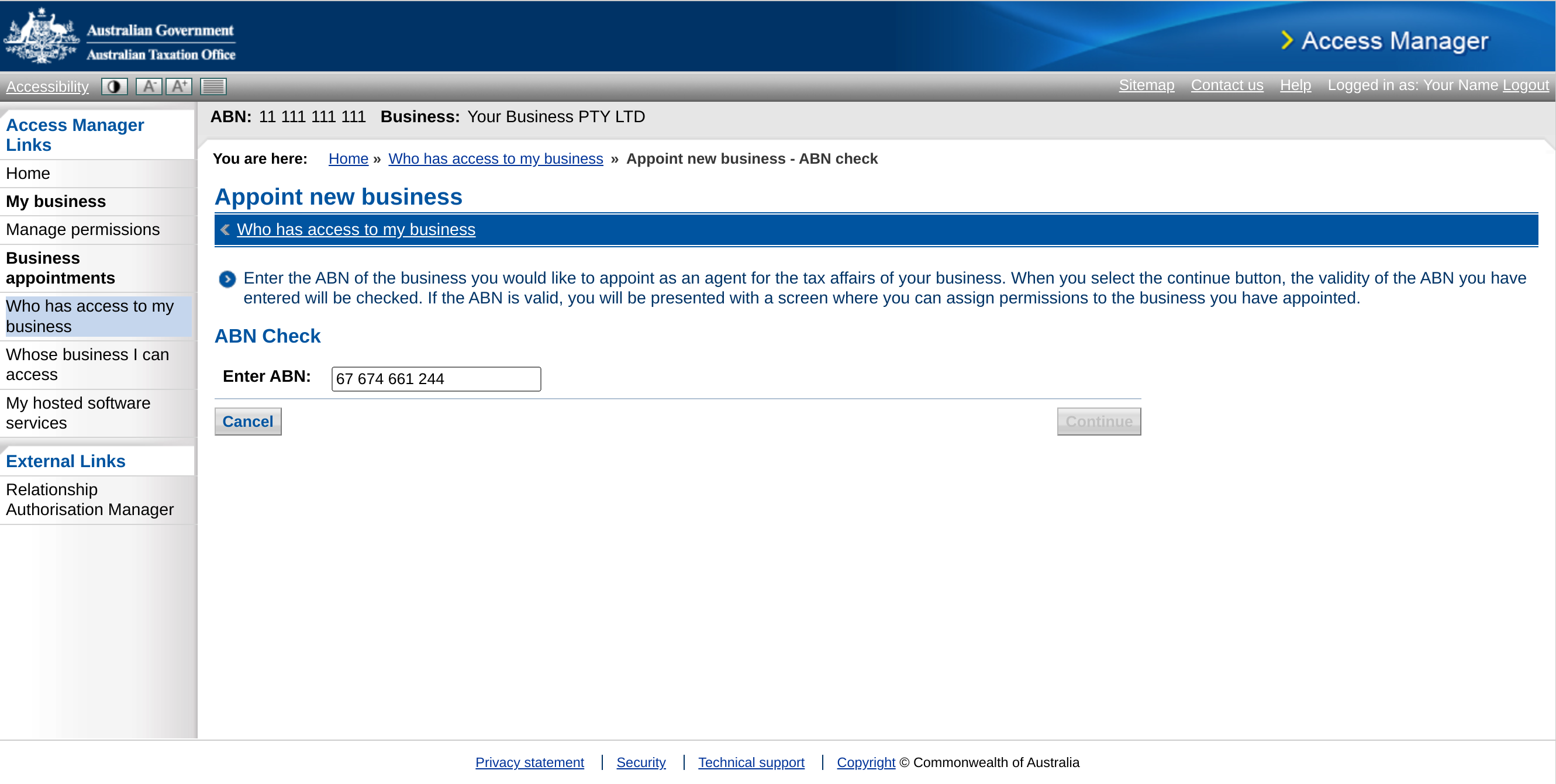 Step 3: Appoint a new business