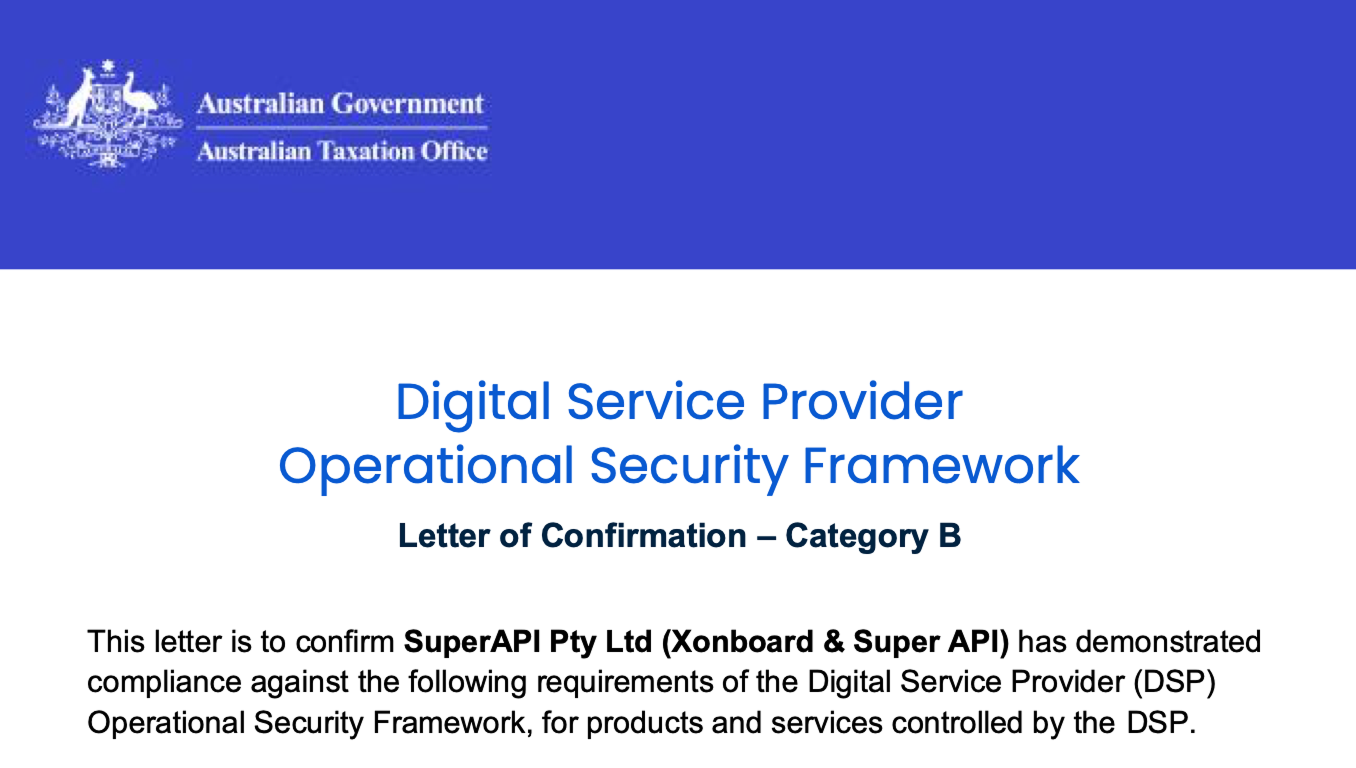 ATO DSP Certificate